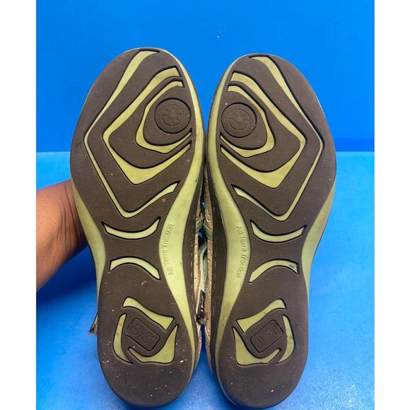 J-41 Women's Shoes Adventure All Terra Terrain Strappy Sport 9 Beige Turquoise - Picture 2 of 13